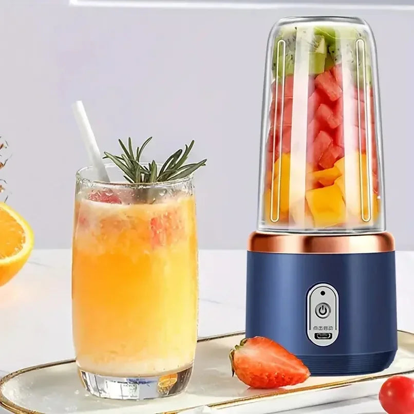VoltMix Portable Mini Juicer — USB Rechargeable Personal Blender (350–500 ml, 25 W)
