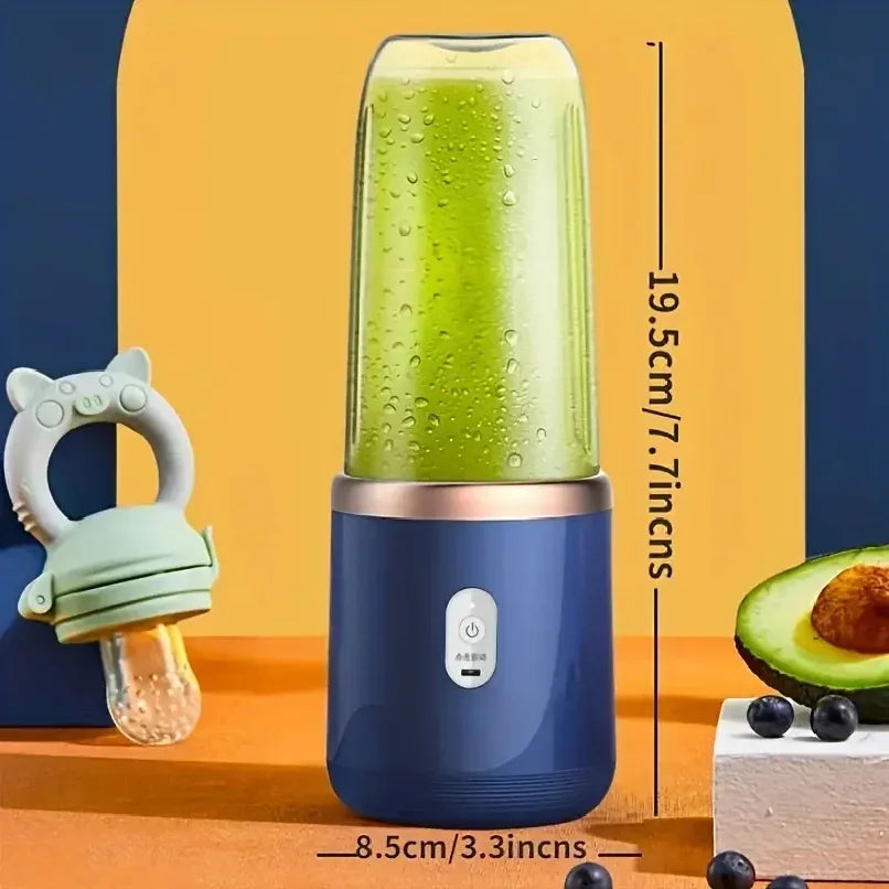 VoltMix Portable Mini Juicer — USB Rechargeable Personal Blender (350–500 ml, 25 W)